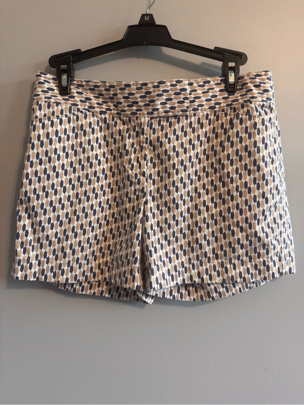 Ann Taylor Signature‎ Geometric Print Shorts Size 4 Cotton Blend